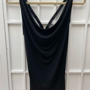Cowl scoop neck top